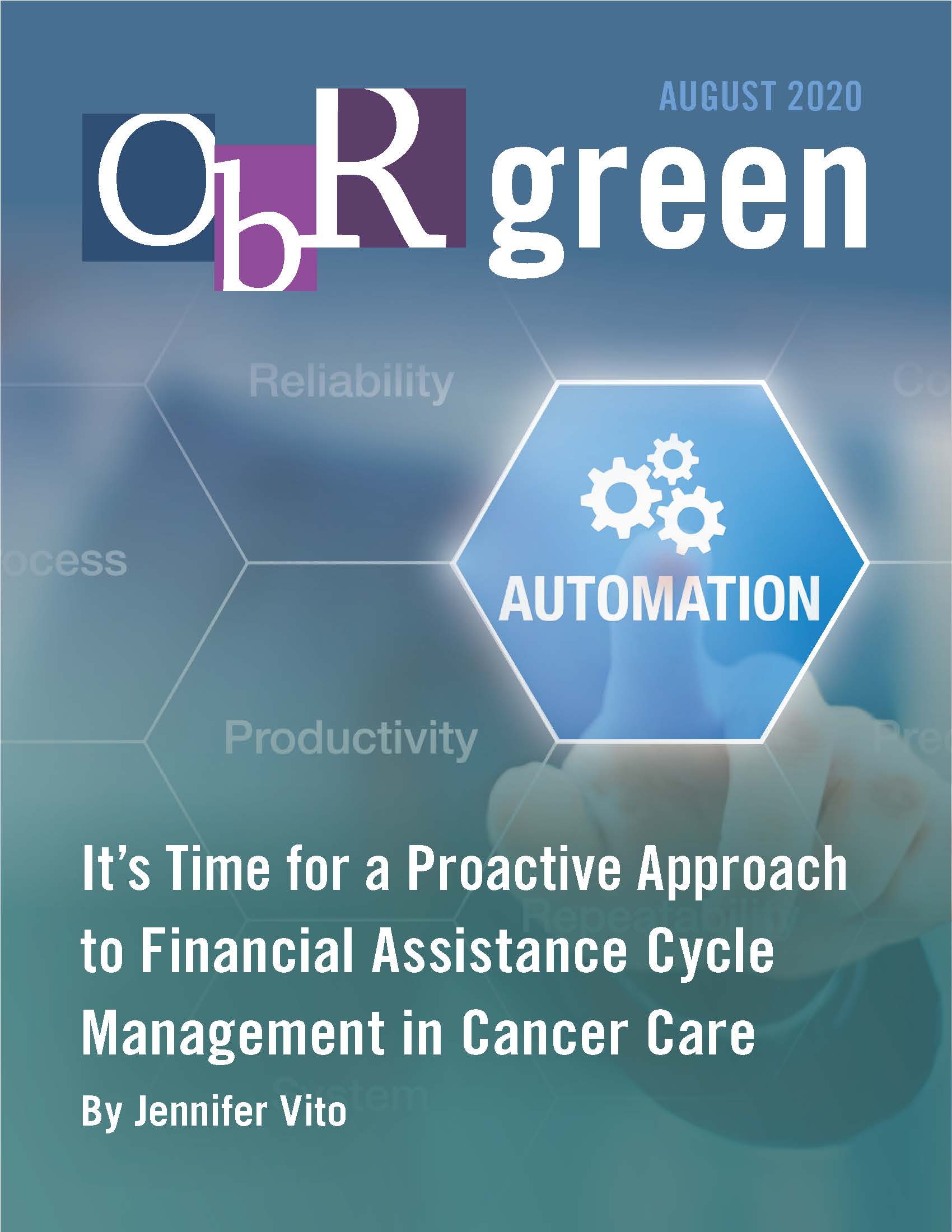 OBR_Annexus PDF_Vito_09072020_Page_1 It’s Time for a Proactive Approach to Financial Assistance Cycle Management in Cancer Care
